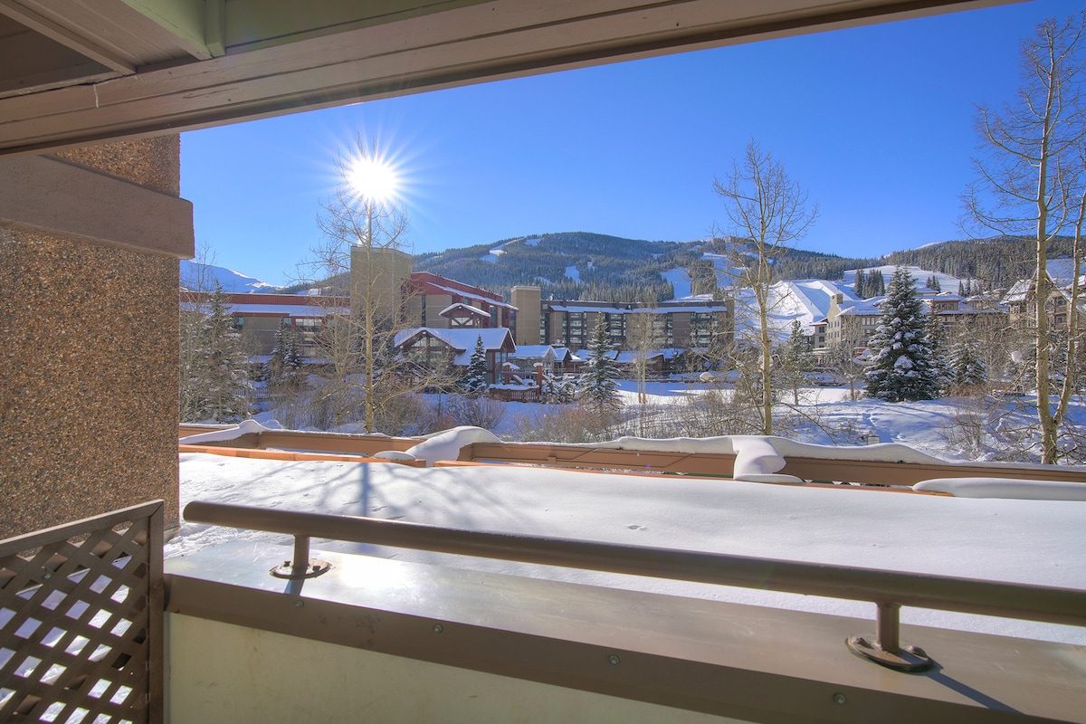 Center Village and the mountain from the balcony